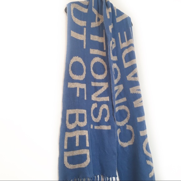 [WILDFOX] NWT "Made It Out Of Bed" Fringe Scarf - Picture 2 of 7